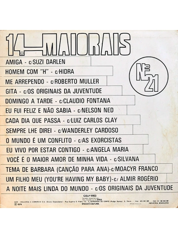 LP 14 Maiorais Nº 21