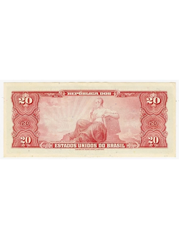 Cédula 20 cruzeiros 1961 MBC