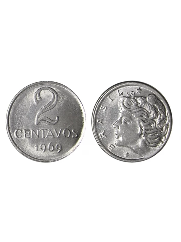 Moeda 2 centavos 1969 MBC