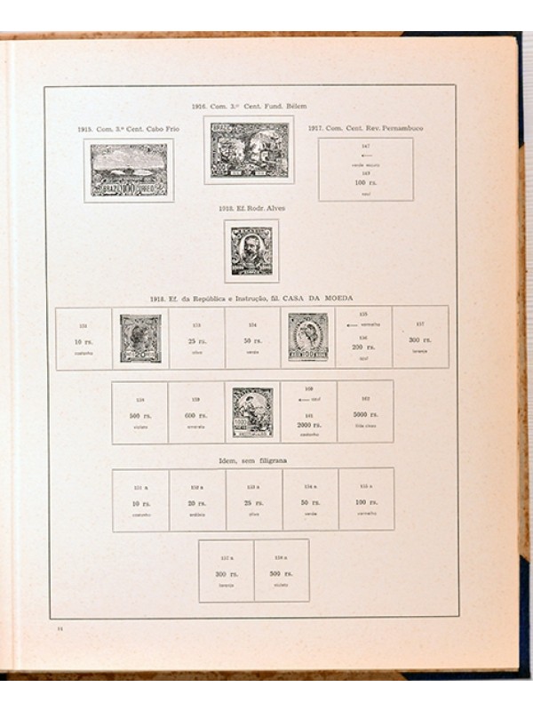 Álbum especial de selos do Brasil 1843 - 1942