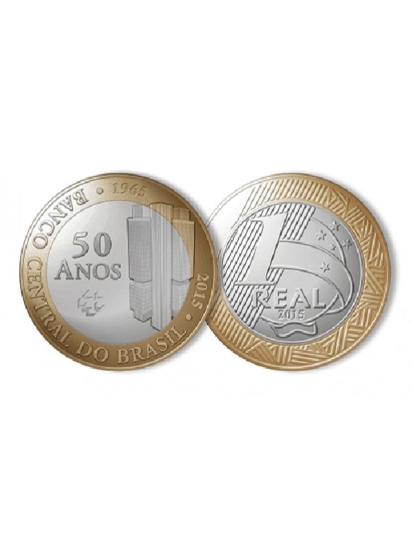 Moeda Banco Central 50 Anos - 2015