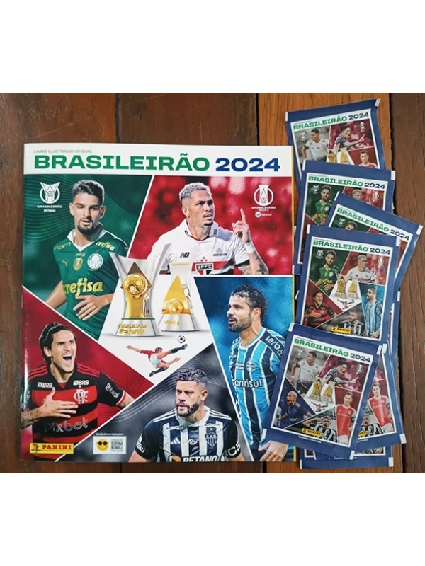 Album de figurinhas Brasileirão 2024 + 50 cromos