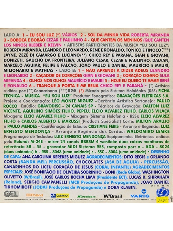 LP Criança esperança
