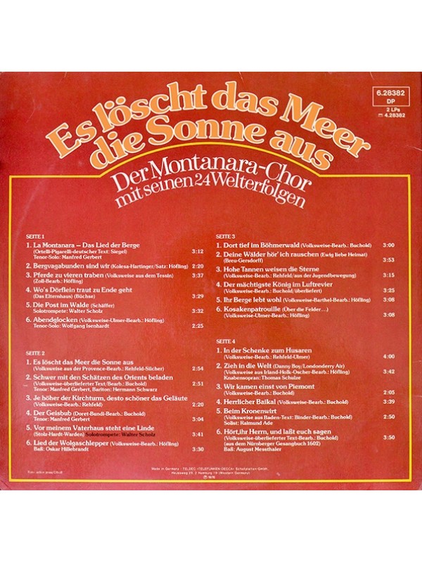 LP Es löscht das Meer die Sonne aus