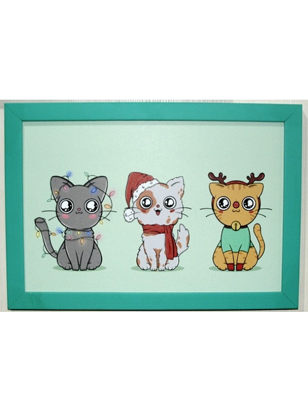 Quadro decorativo Gatos