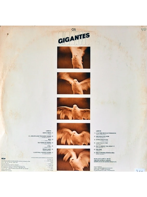 LP Os Gigantes - Trilha sonora internacional