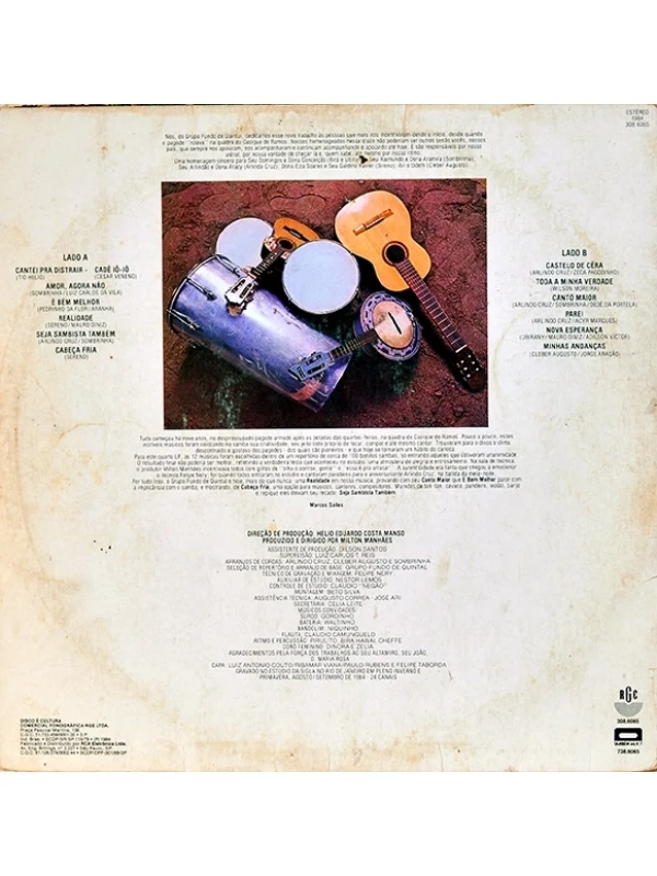 LP Seja sambista também - Grupo Fundo de Quintal - Vol. 4