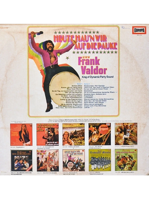 LP Heute hau'n wir auf die pauke - Frank Valdor