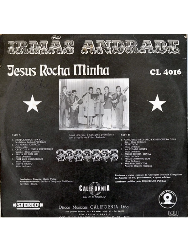 LP Jesus Rocha minha - Irmãs Andrade