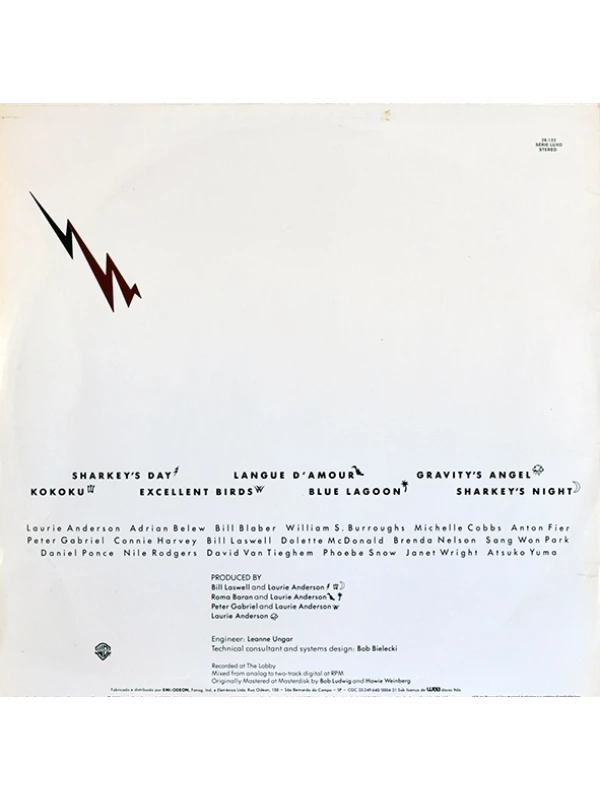 LP Mister Heartbreak - Laurie anderson