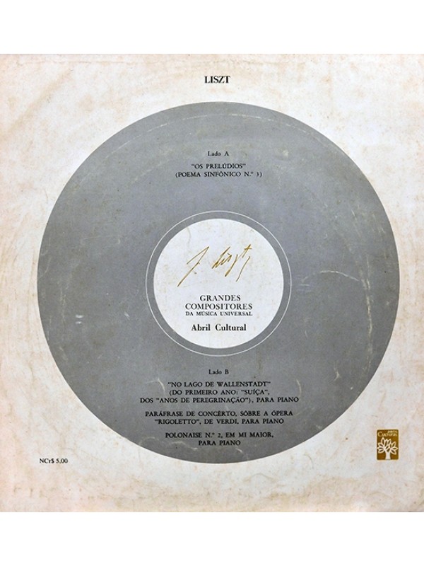 LP Liszt(I) - Grandes compositores da música universal