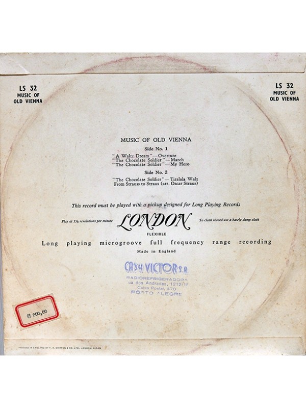 LP Music of Vienna - Oscar Straus