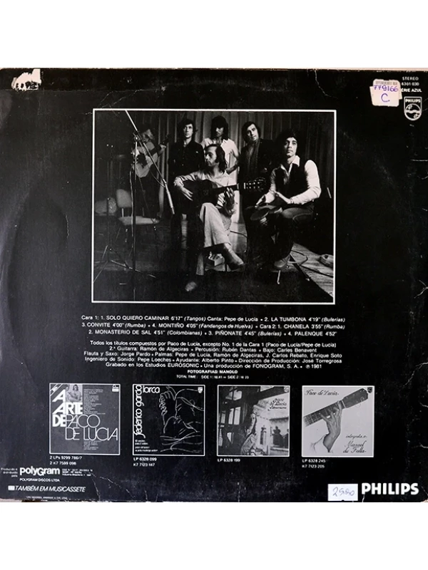 LP Solo quiero caminar- Paco de Lucia