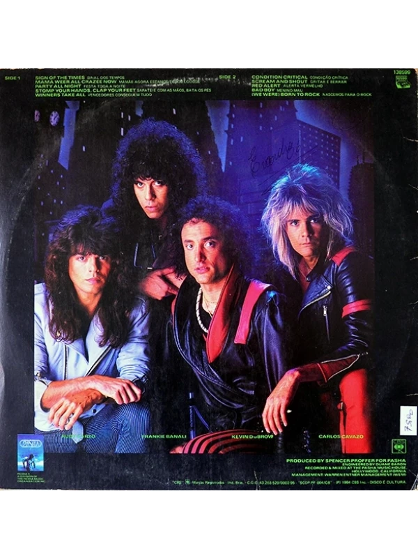 LP Condition Critical - Quiet Riot