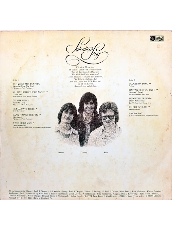 LP Salvation song - Danny - Paul - Wayne