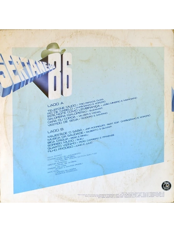 LP Sertanejo 86