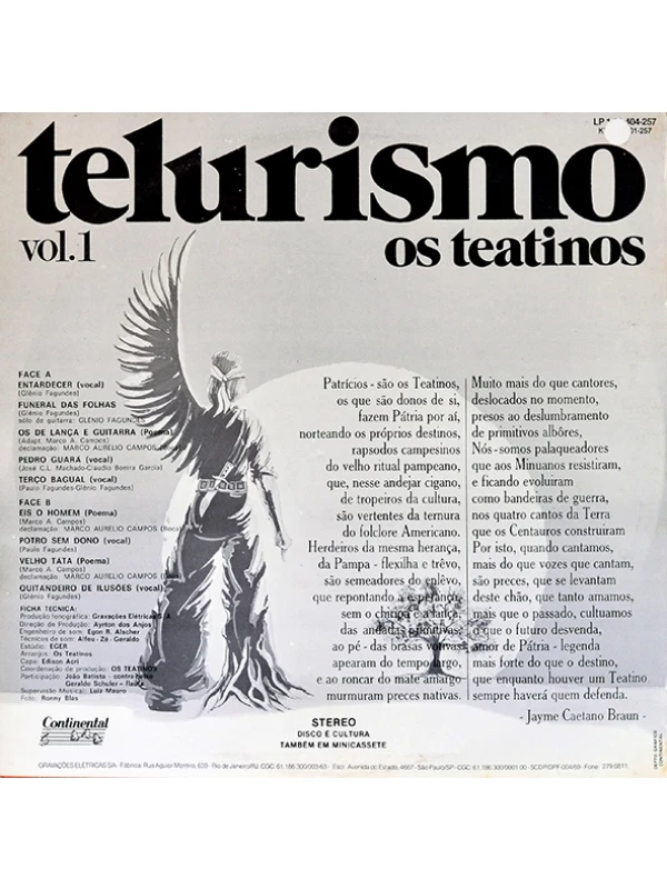 LP Os Teatinos - Telurismo