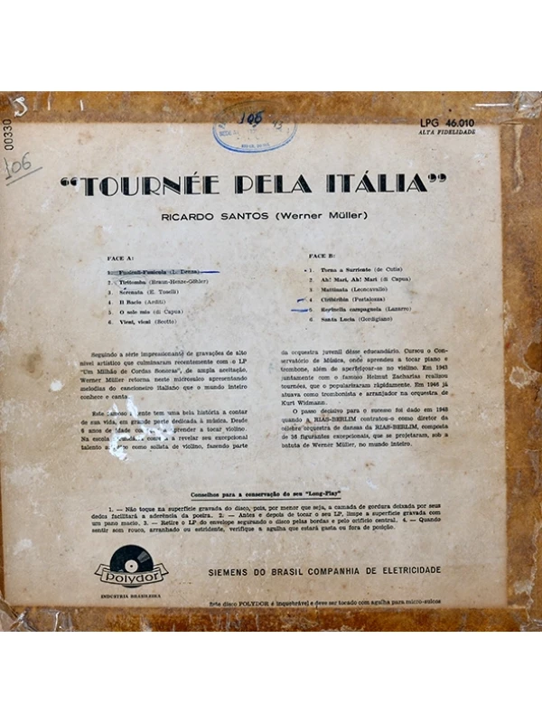 LP Tournée pela Itália