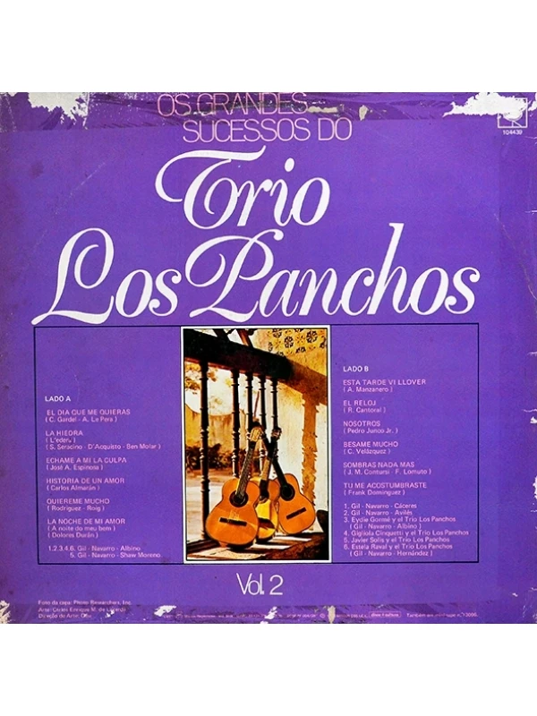 LP Os Grandes sucessos do Trio Los Panchos Vol. 2
