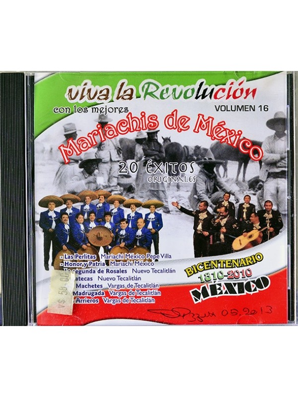CD Viva la revolucion con los mejores mariachis de México