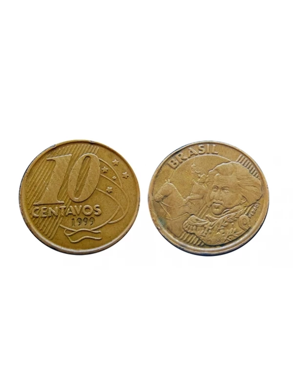 Moeda 10 centavos de real 1999