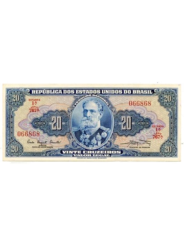 Cédula 20 cruzeiros 1961 MBC