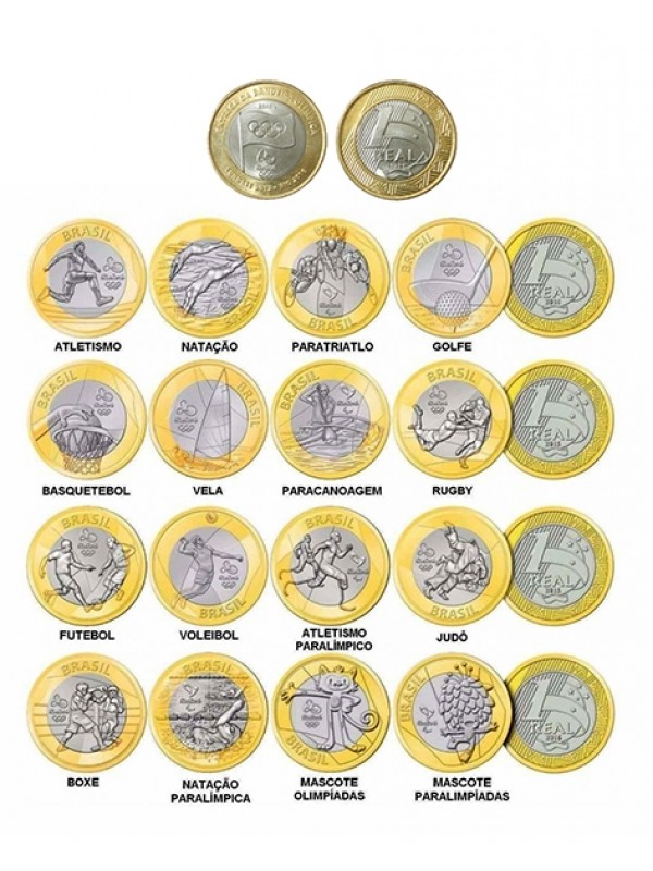Coleção de moedas olímpicas