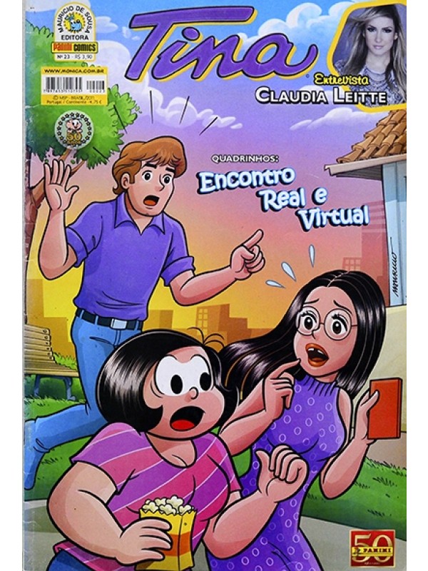 Tina Nº 23 - Encontro real e virtual  - Maurício de Sousa