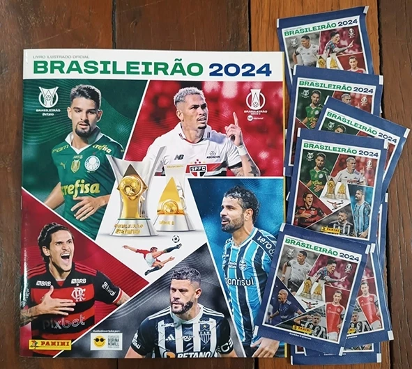 Album de figurinhas Brasileirão 2024 + 50 cromos