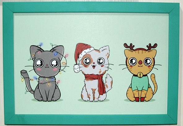 Quadro decorativo Gatos