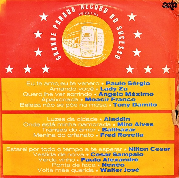 LP Grande Parada Record do sucesso