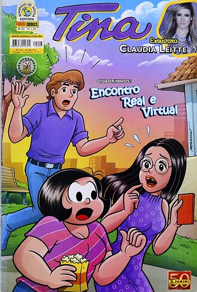 Tina Nº 23 - Encontro real e virtual  - Maurício de Sousa